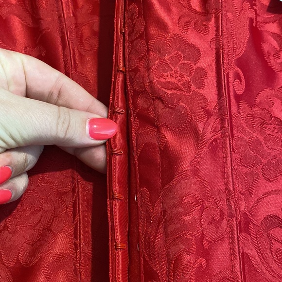 Frederick’s of Hollywood red corset 36 - Picture 4 of 11